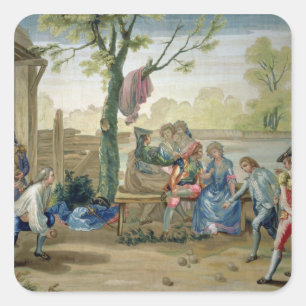 Pegatina Cuadrada The Game de cuencos