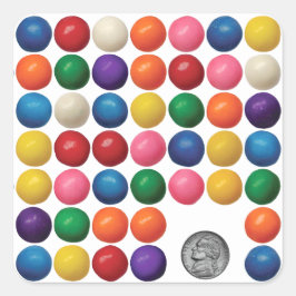 Pegatina Cuadrada The Gumball Machine