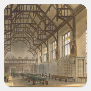Pegatina Cuadrada The Hall of Trinity College, Cambridge, de 'The