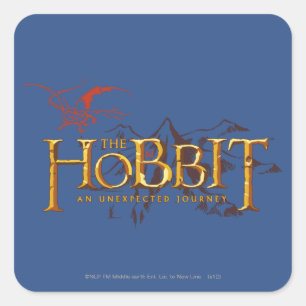 PEGATINA CUADRADA THE HOBBIT: AN UNEXPECTED JOURNEY™