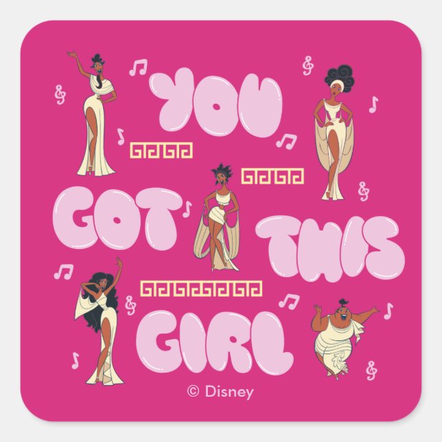 Pegatina Cuadrada The Muses - You Got This Girl Square Sticker (Anverso)
