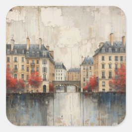 Pegatina Cuadrada The Quarters Design 01 