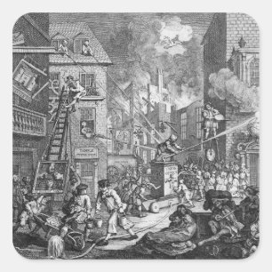 Pegatina Cuadrada The Times, Plate I, 1762