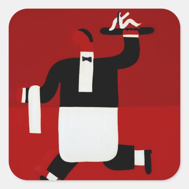 Pegatina Cuadrada The Waiter 1998 (Anverso)