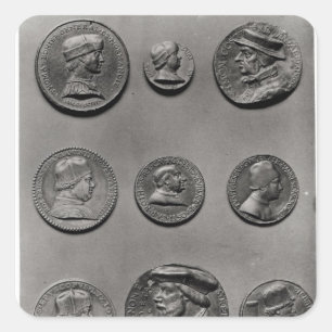 Pegatina Cuadrada Thomas Bohier, Pierre Briconnet, Simon