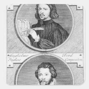 Pegatina Cuadrada Thomas Tallis y William Byrd