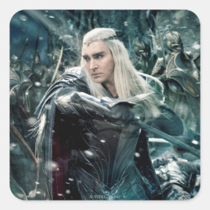 Pegatina Cuadrada Thranduil en batalla
