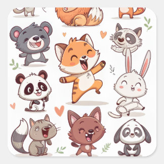 Pegatina Cuadrada Throw Pillow