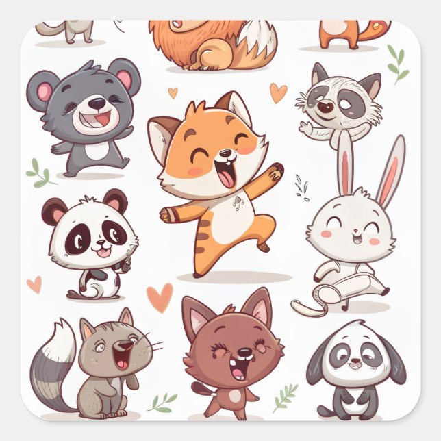 Pegatina Cuadrada Throw Pillow (Anverso)