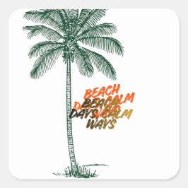 Pegatina Cuadrada Throw Pillow