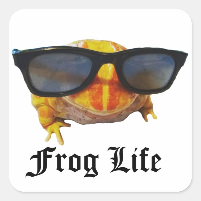 Pegatina Cuadrada Thug Life Lemon (Anverso)