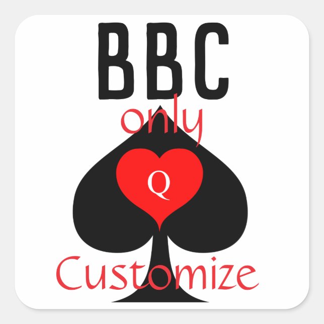 Pegatina Cuadrada Thunder_Cove, Rótulo de sólo hoja de la BBC (Anverso)