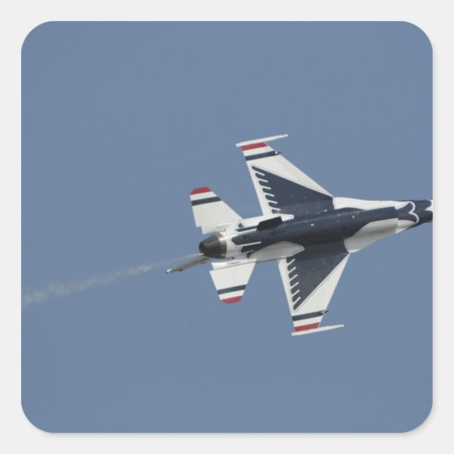 Pegatina Cuadrada Thunderbirds de la Fuerza Aérea de los Estados Uni (Anverso)