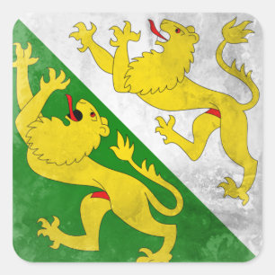 Pegatina Cuadrada Thurgau