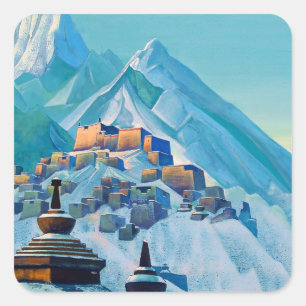 Pegatina Cuadrada “Tibet Himalayas” de Nicholas Roerich