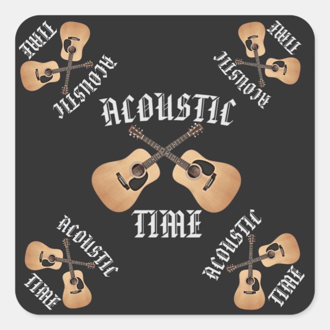 PEGATINA CUADRADA TIEMPO ACOSTUMBRE (Anverso)