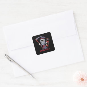 Pegatina Cuadrada Tiempo de padre triste