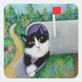 Pegatina Cuadrada Tienes correo