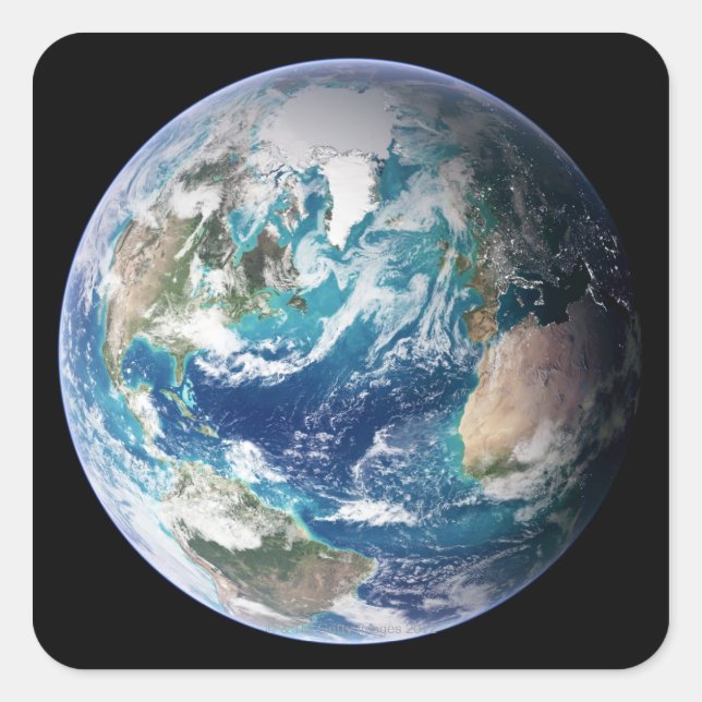 Pegatina Cuadrada Tierra 2 (Anverso)