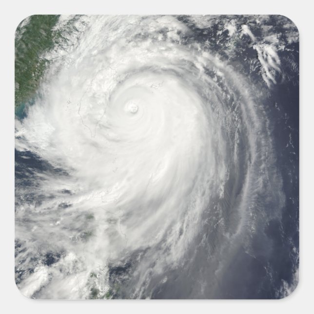 Pegatina Cuadrada Tifón Jangmi (Anverso)