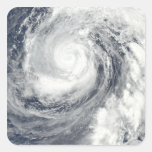 Pegatina Cuadrada Tifón Phanfone 2