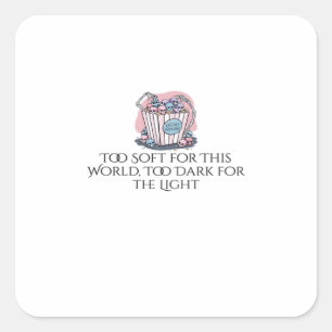 Pegatina Cuadrada Tinta Whimsigoth – Bosques místicos, lunas y magia