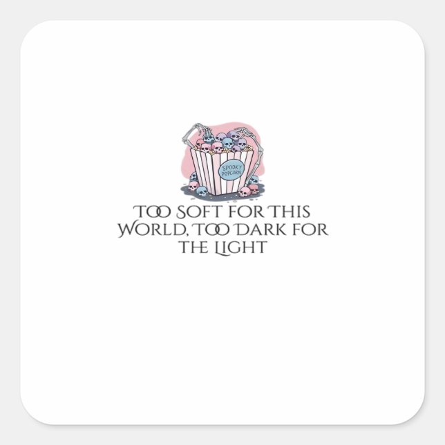 Pegatina Cuadrada Tinta Whimsigoth – Bosques místicos, lunas y magia (Anverso)