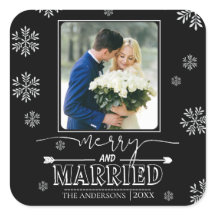 Tipografía De Merry Y Matrimonio Primera Foto De N