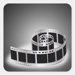 Pegatina Cuadrada Tira de película