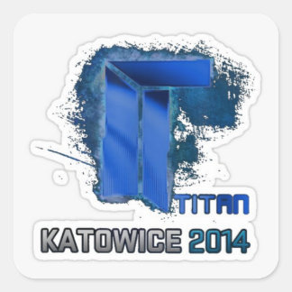 Pegatina Cuadrada Titan holo