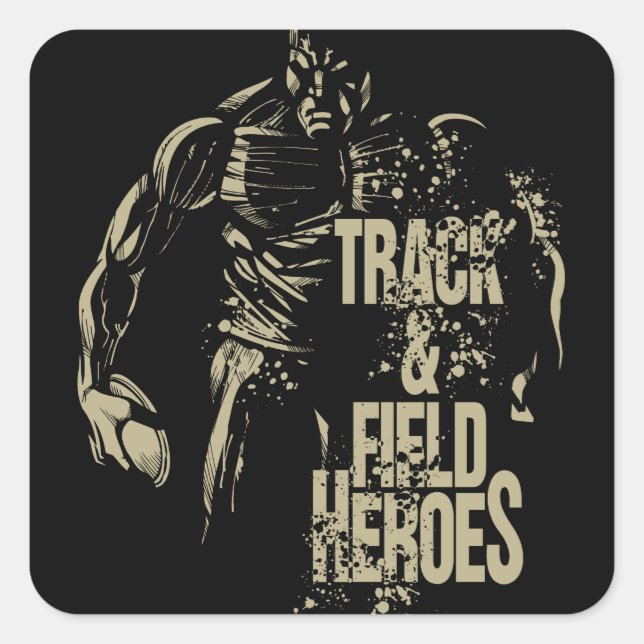 Pegatina Cuadrada tnf heroes discus (Anverso)