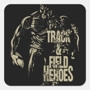 Pegatina Cuadrada tnf heroes discute