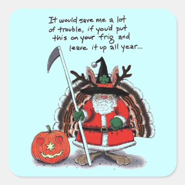 Pegatina Cuadrada Todas las ocasiones cubiertas (Anverso)