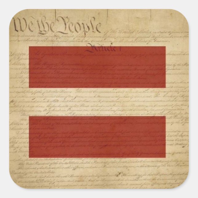 PEGATINA CUADRADA TODAS LAS PERSONAS = IGUALDAD (Anverso)