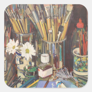 Pegatina Cuadrada Todavía del estudio vida 2012