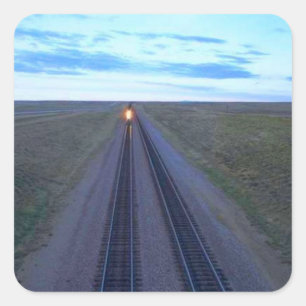 Pegatina Cuadrada Todo derecho al amanecer