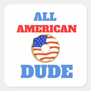 PEGATINA CUADRADA TODO EL DUDO AMERICANO