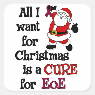 Pegatina Cuadrada Todo Lo Que Quiero Para Navidades...EoE