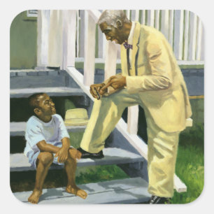 Pegatina Cuadrada Todos lo que usted necesita conocer 2000