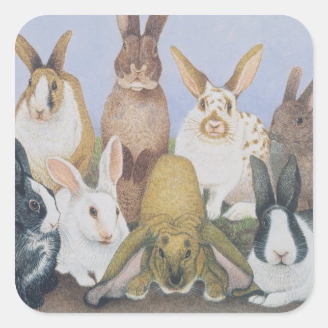 Pegatina Cuadrada Todos somos oídos (Anverso)