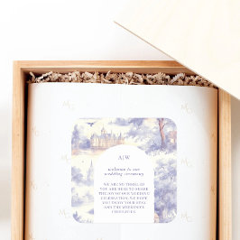 Pegatina Cuadrada Toile de Jouy art