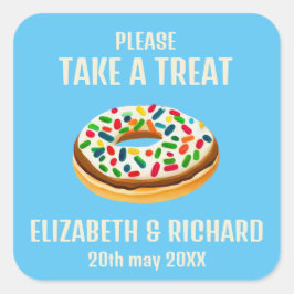 Pegatina Cuadrada Tomar un tratamiento