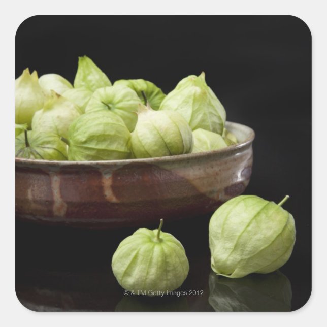 Pegatina Cuadrada Tomatillos (Anverso)
