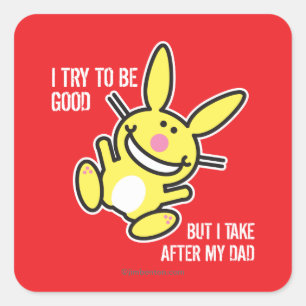 Pegatina Cuadrada Tomo después de mi papá