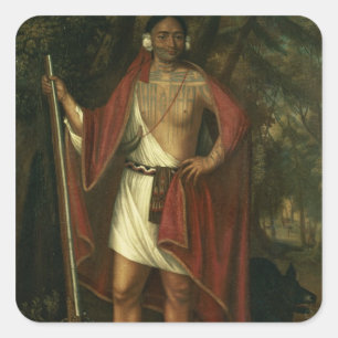 Pegatina Cuadrada Tonelada del Sa GA Yeath Qua Pieth