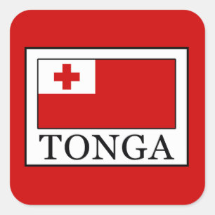 Pegatina Cuadrada Tonga