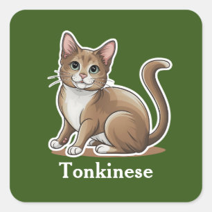 Pegatina Cuadrada Tonkinés