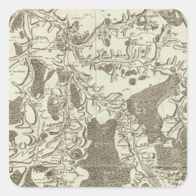 Pegatina Cuadrada Tonnerre (Anverso)