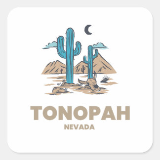 Pegatina Cuadrada Tonopah - Nevada