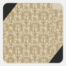 Pegatina Cuadrada Toque de cobre